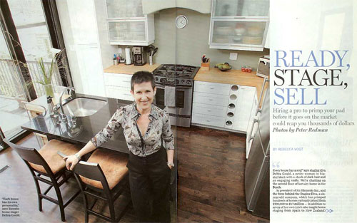 Staging Diva Debra Gould in 8 page feature in Post Homes Magazine